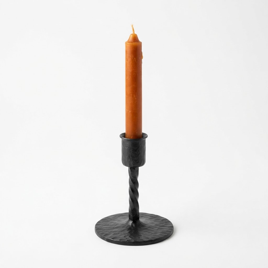 Iron Taper Candle Set