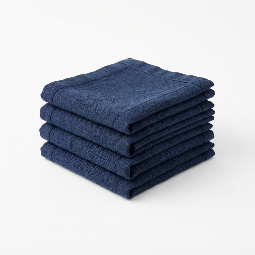 Navy Linen Napkin Set