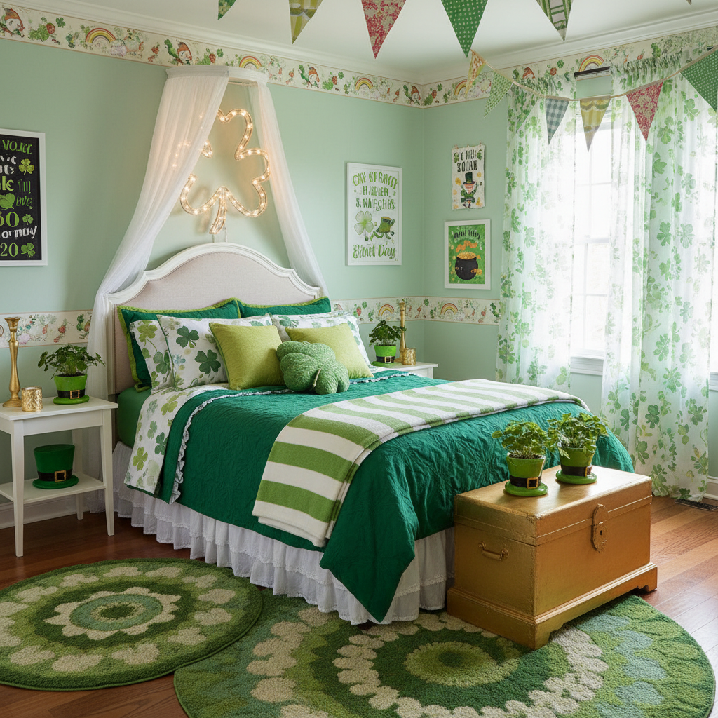 Traditional St. Patrick's Day Child Bedroom (Girl)