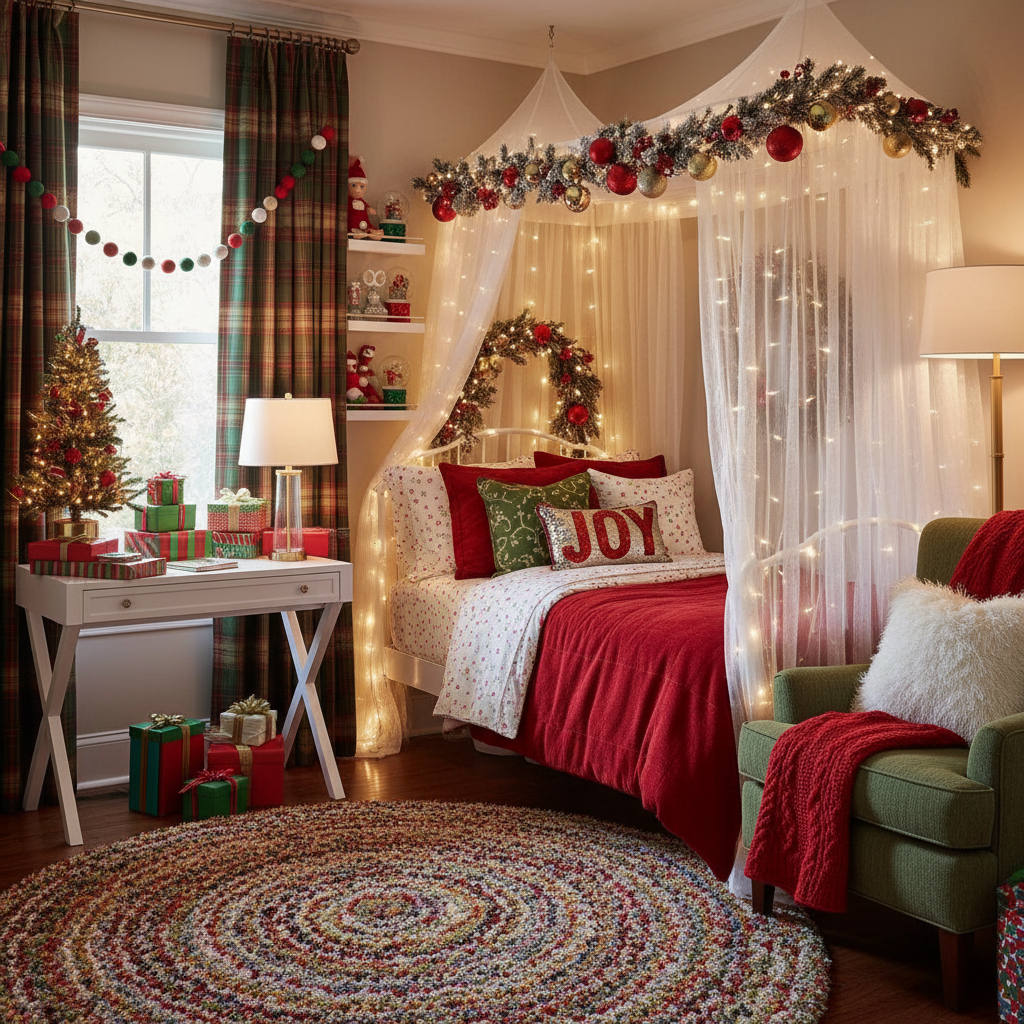 Transitional Christmas Child Bedroom (Girl)