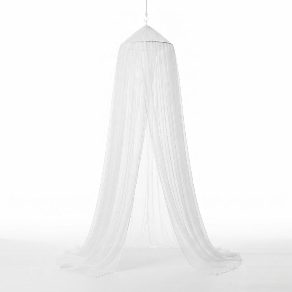 core Sheer White Bed Canopy