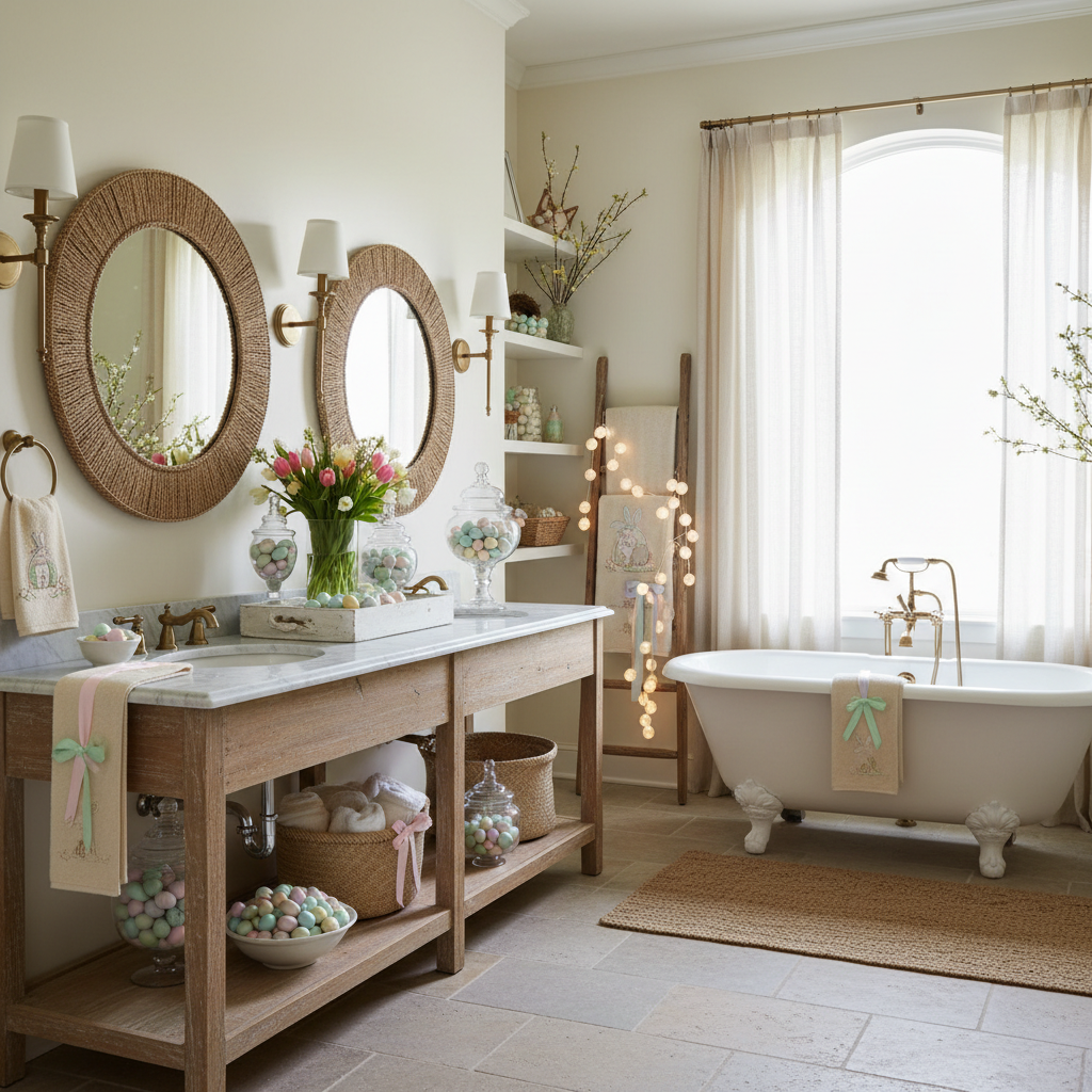 Country Easter Master Bathroom