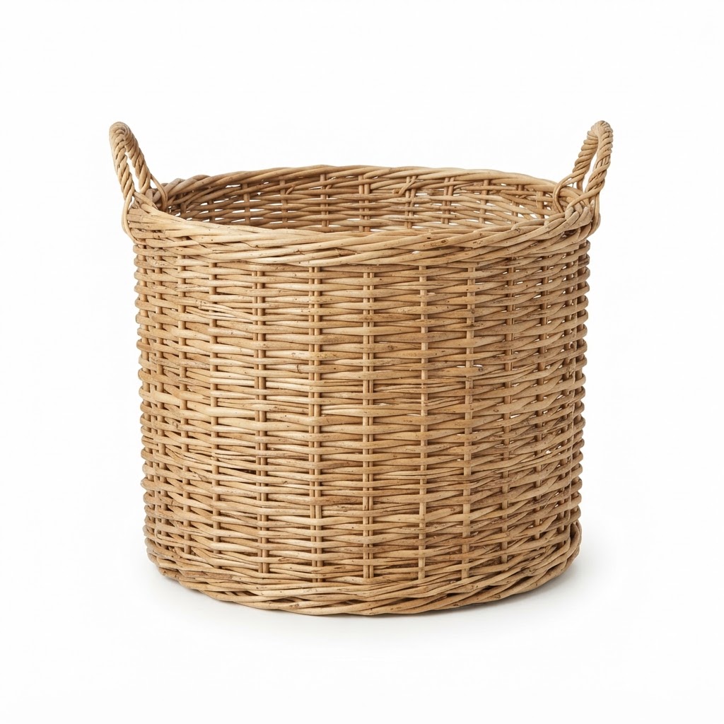 Handwoven Rattan Storage Baskets