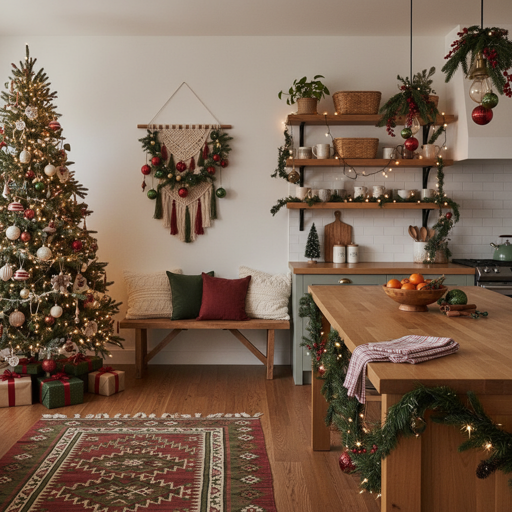 Boho Christmas Kitchen