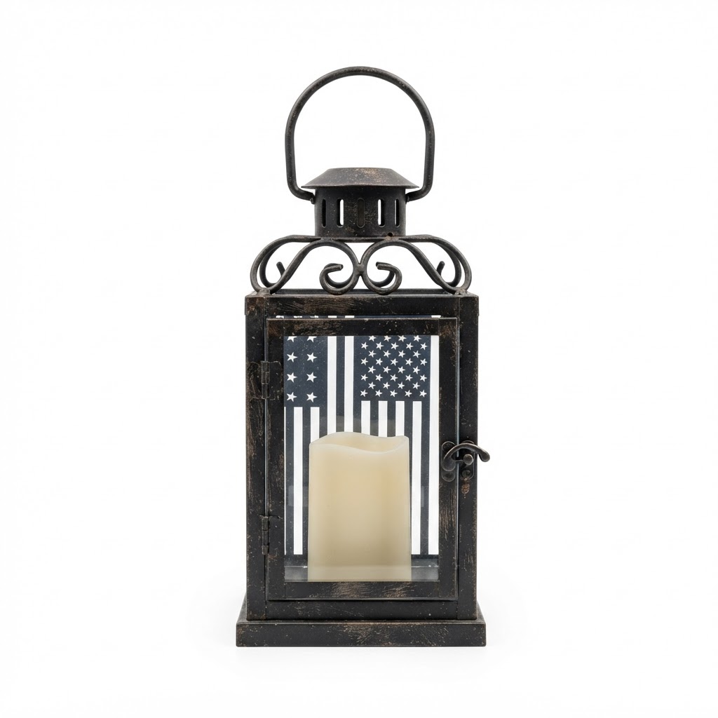 Metal Lantern Candle Holder