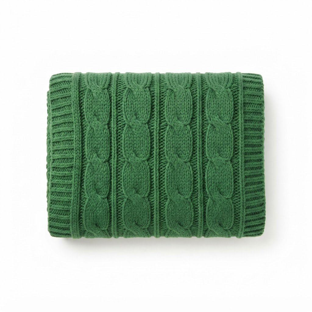 St. Patrick's Day Knit Throw Blanket