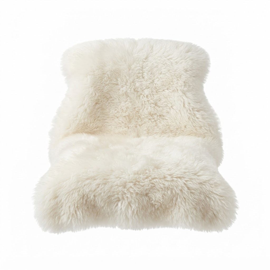 core Faux Sheepskin Desk Chair Throw