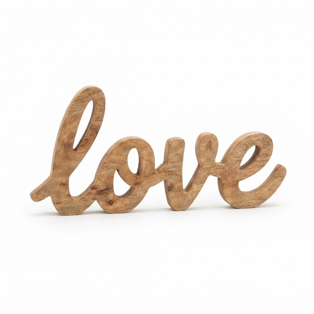 core Wooden 'Love' Table Sign