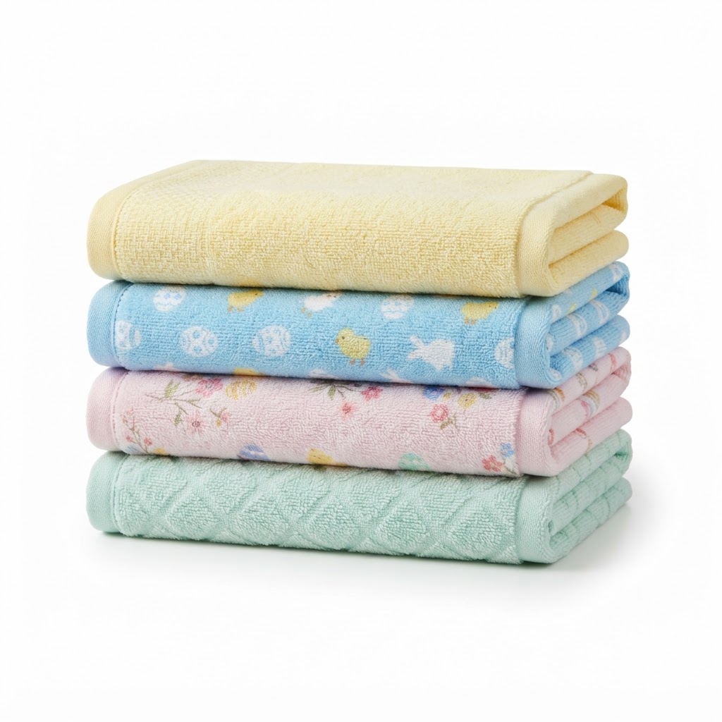 Easter Pastel Cotton Hand Towel Set
