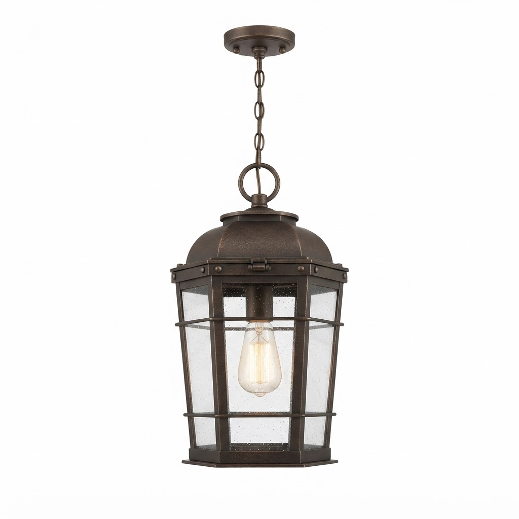 Bronze Lantern Pendant Light