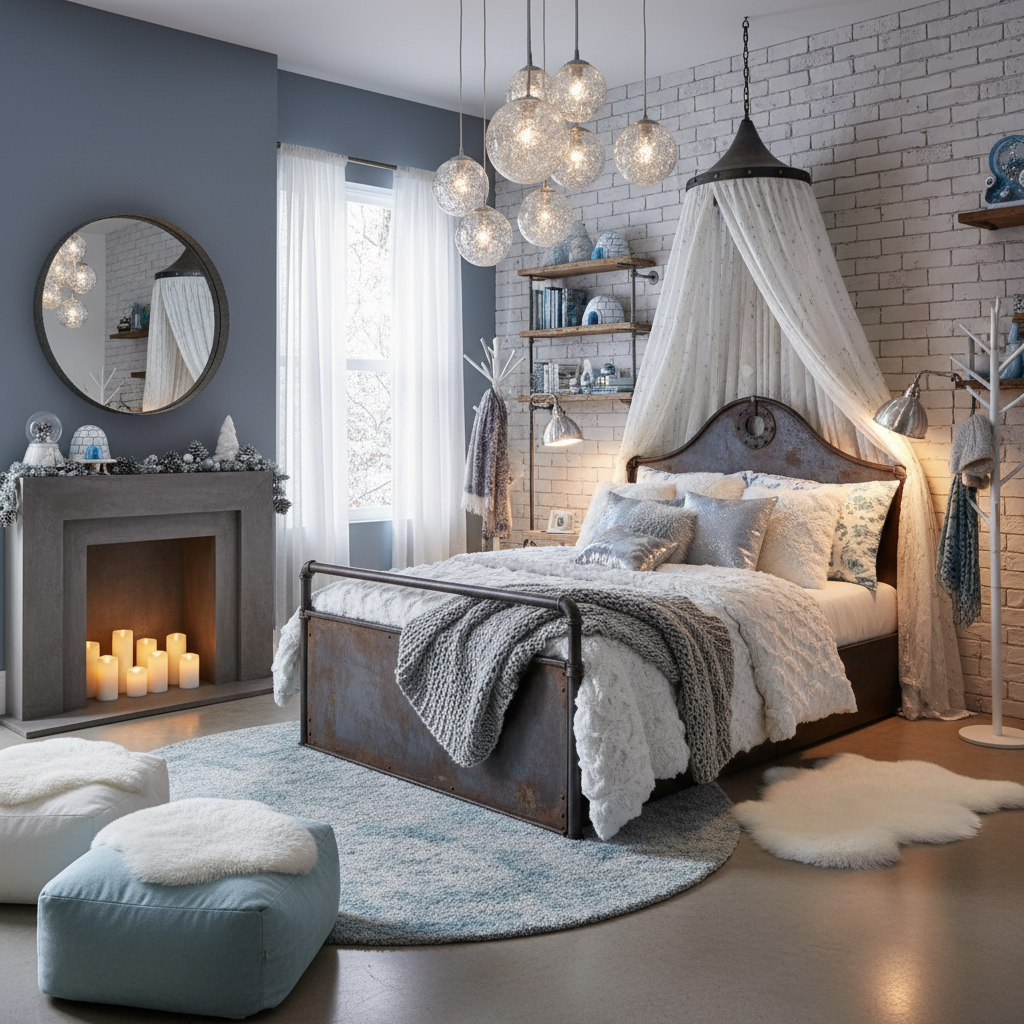 Industrial Winter Child Bedroom (Girl)