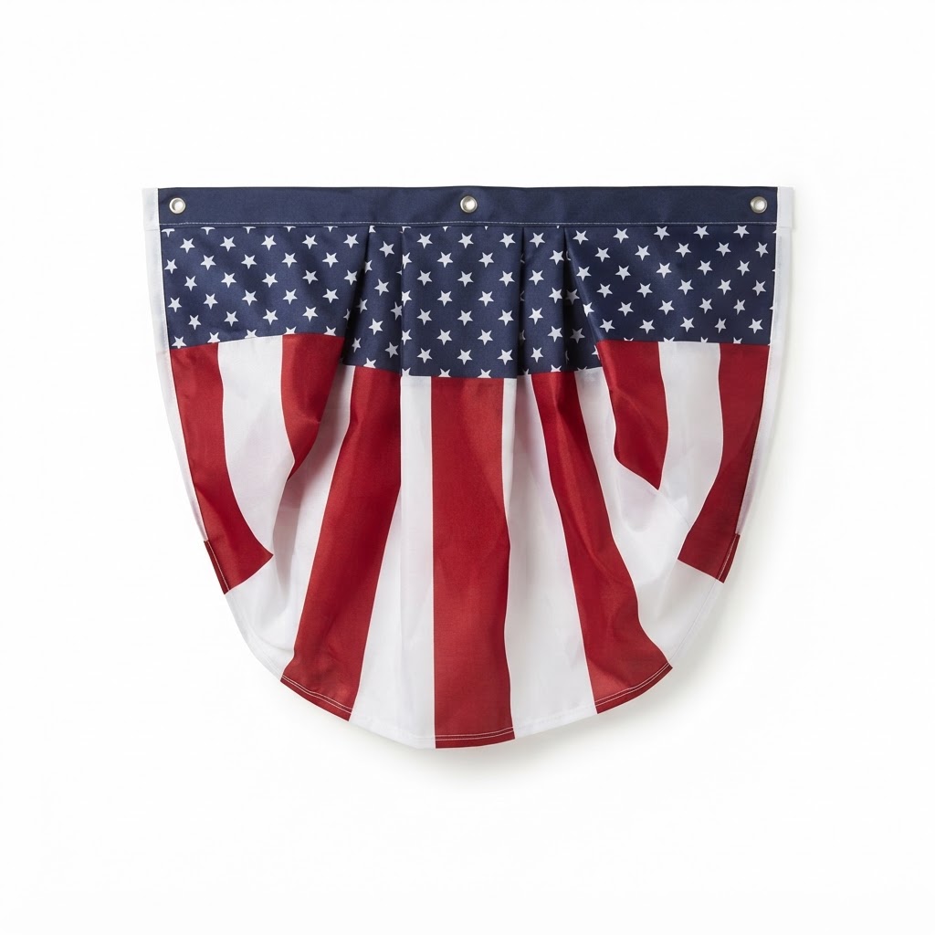 Patriotic July 4th Bunting Banner