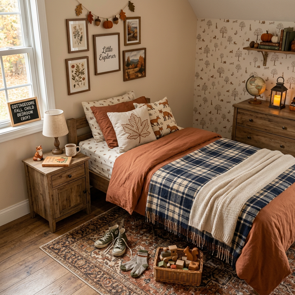 Cottagecore Fall Child Bedroom (Boy) — Room Recipe