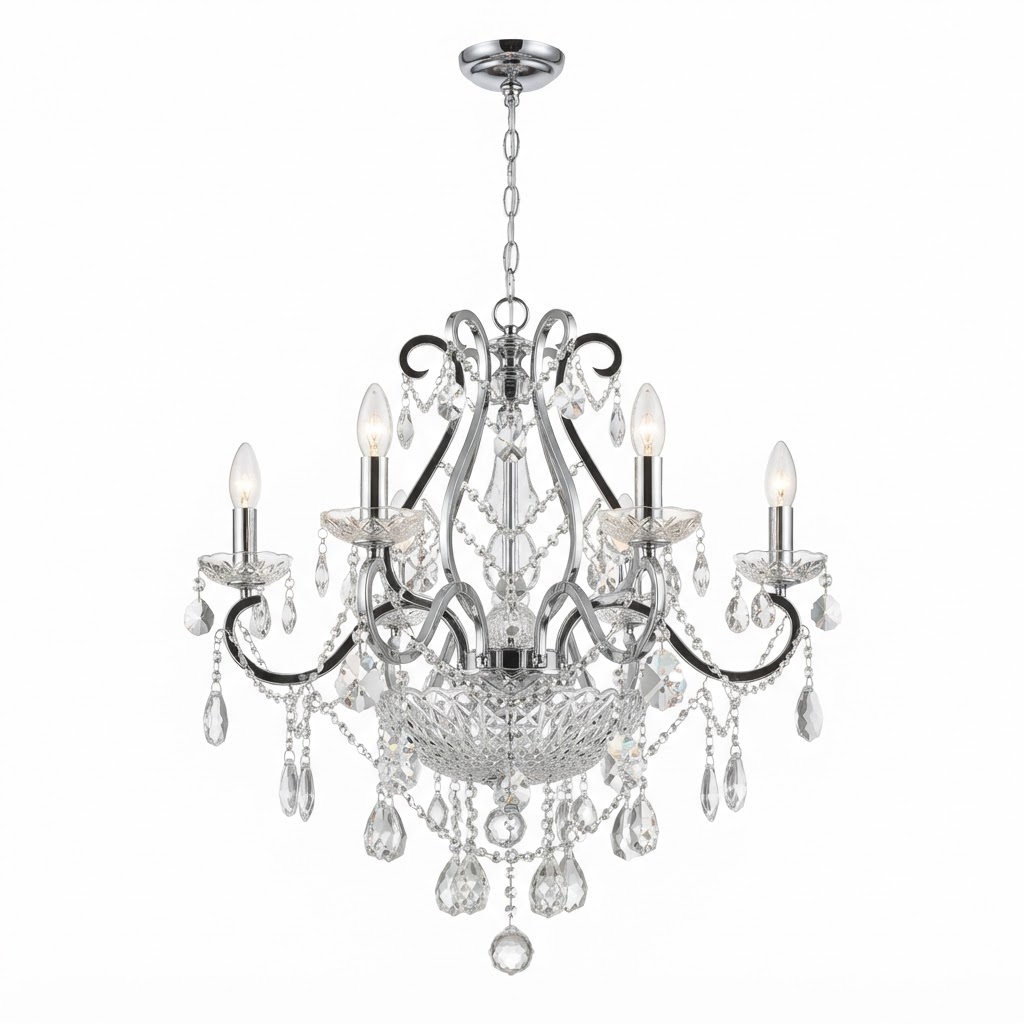 Transitional Crystal Chandelier