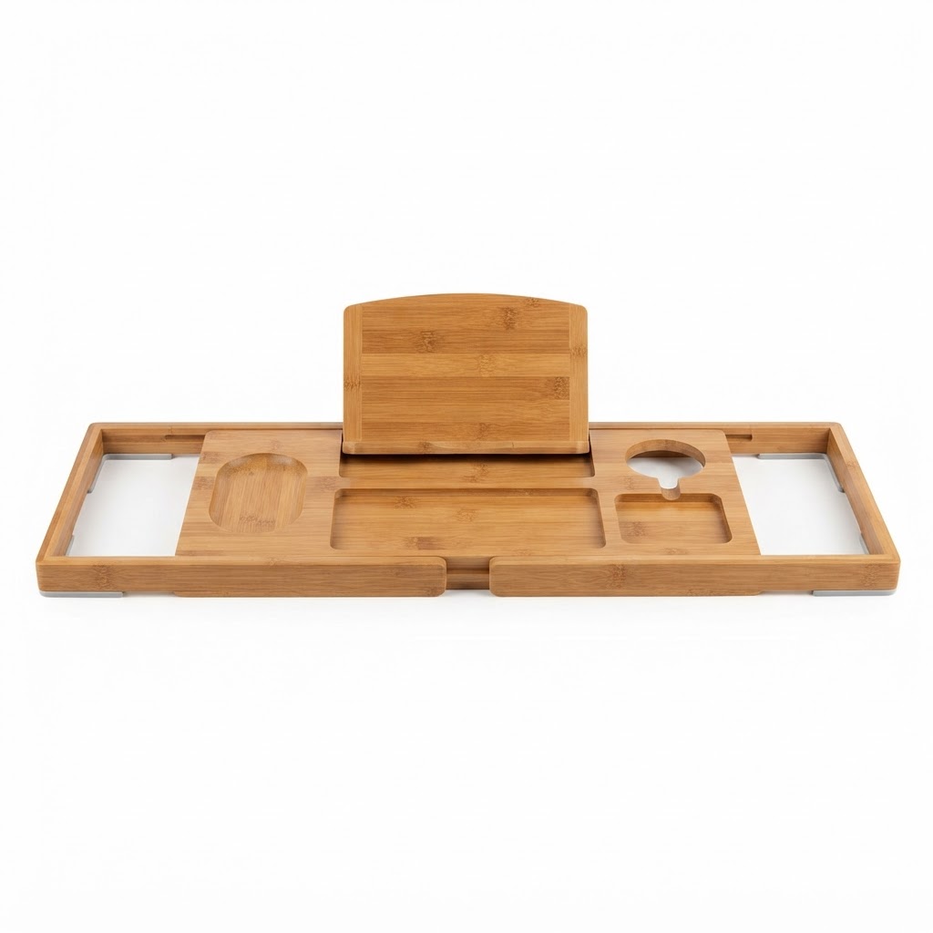 Wooden Bathtub Caddy Tray