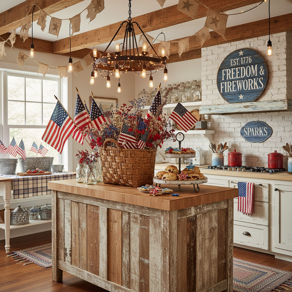 Rustic Independence Day (4th of July) Kitchen