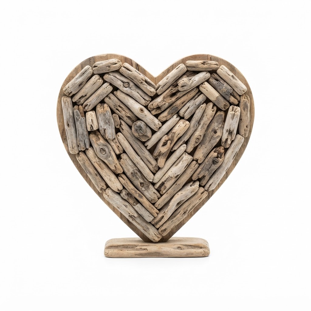 Driftwood Heart Table Decor