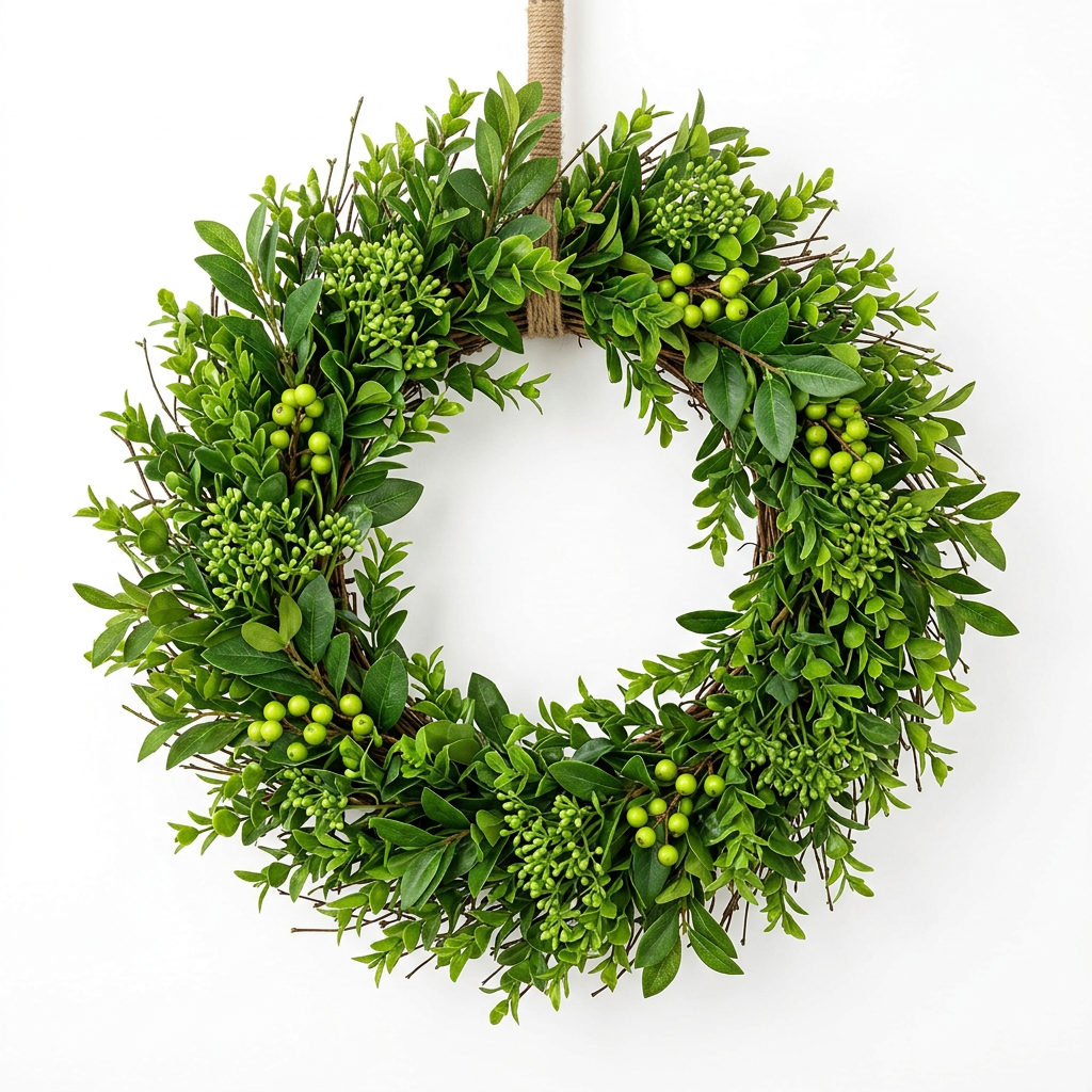 Greenery Spring Door Wreath