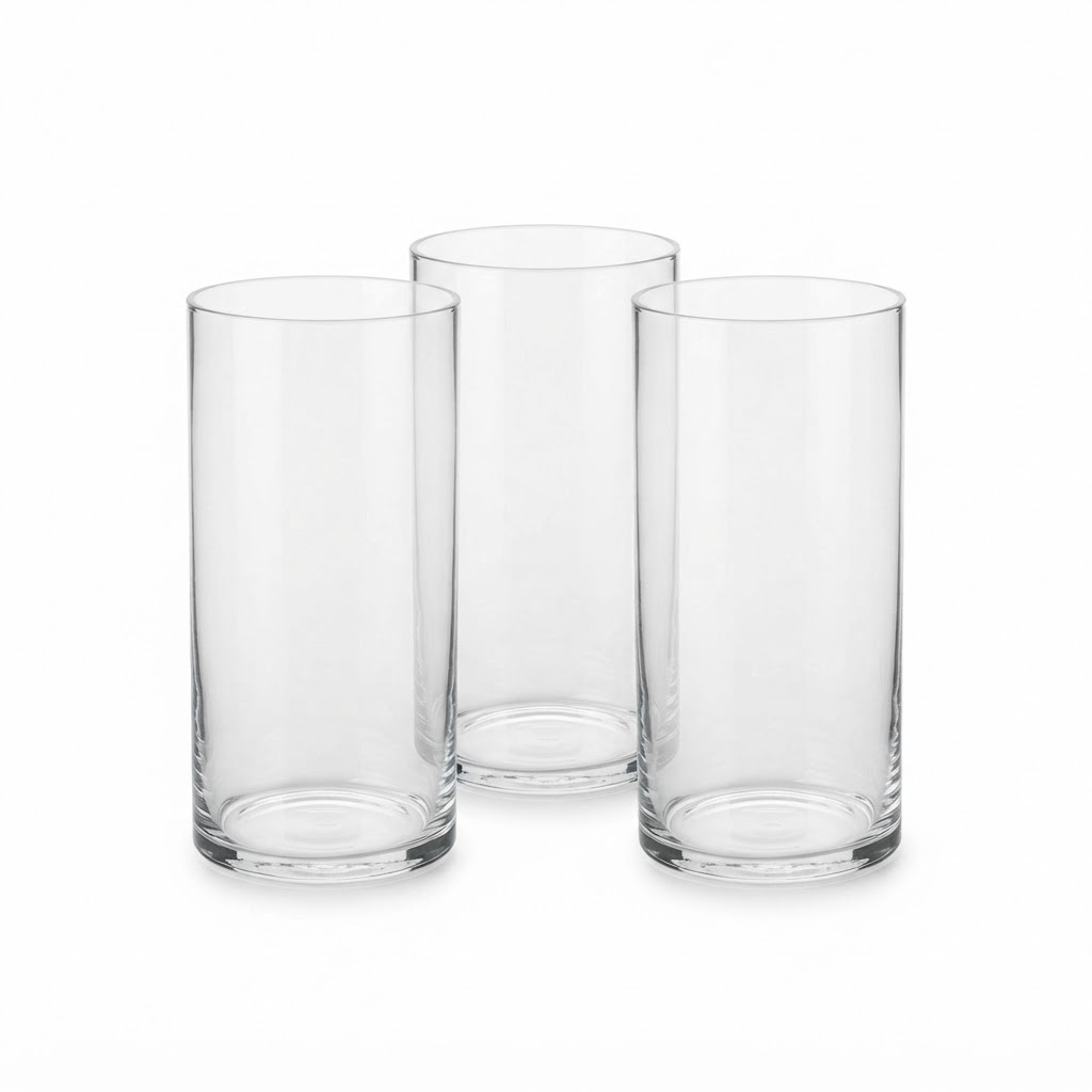 Spring Glass Cylinder Vase Set
