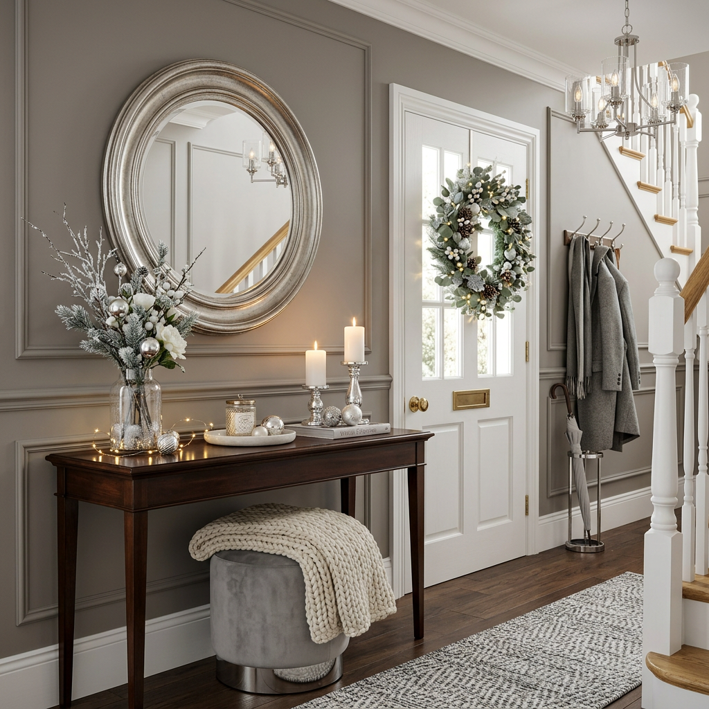 Glam Winter Entryway