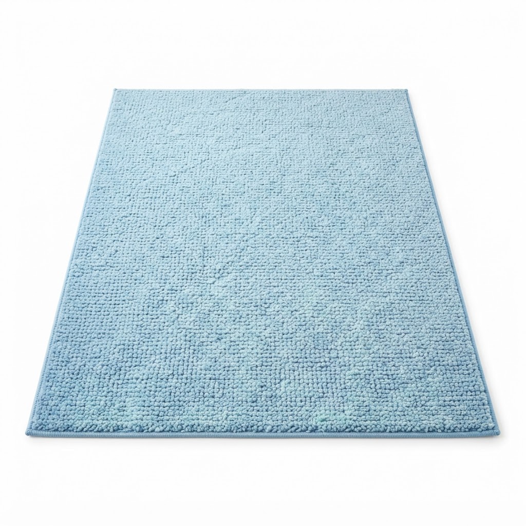 Soft Blue Texture Area Rug