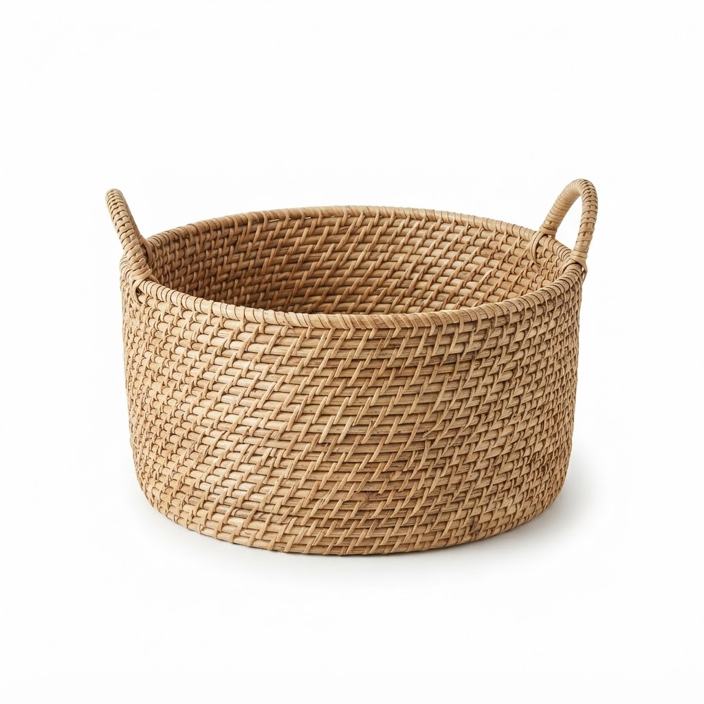 Natural Wicker Display Basket
