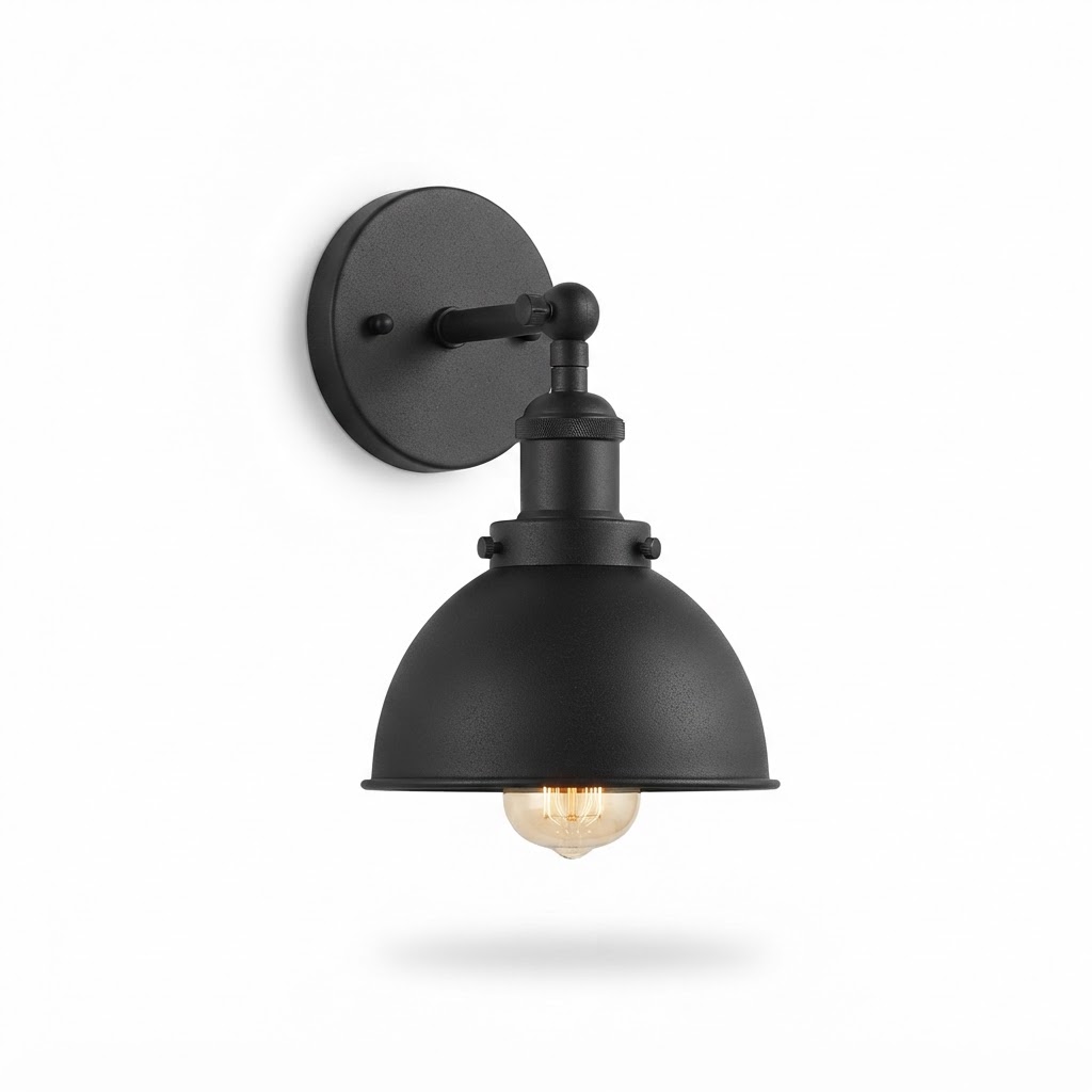 Matte Black Wall Sconce