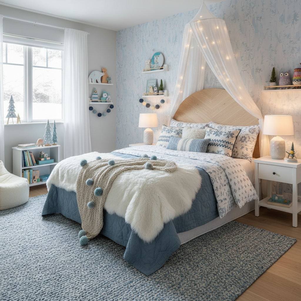 Nordic Winter Child Bedroom (Girl)