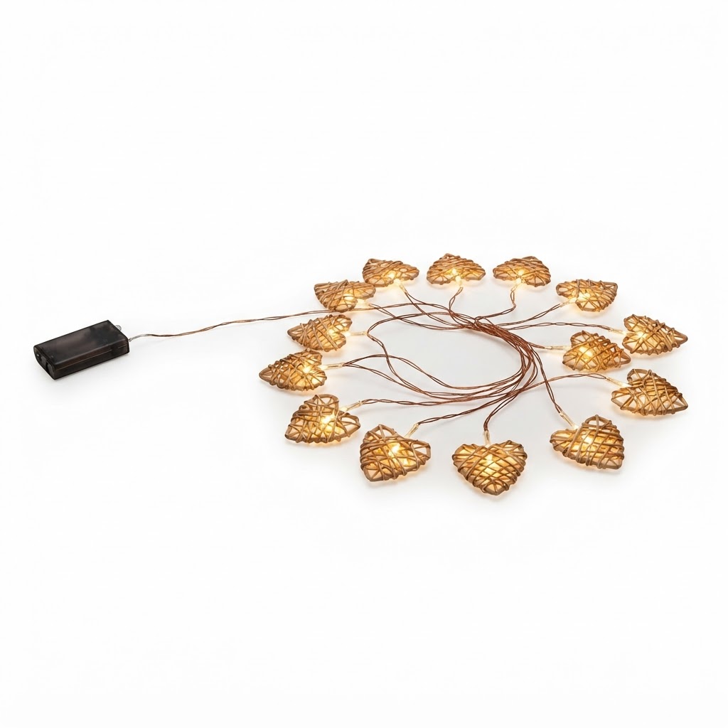 Heart-Shaped String Lights