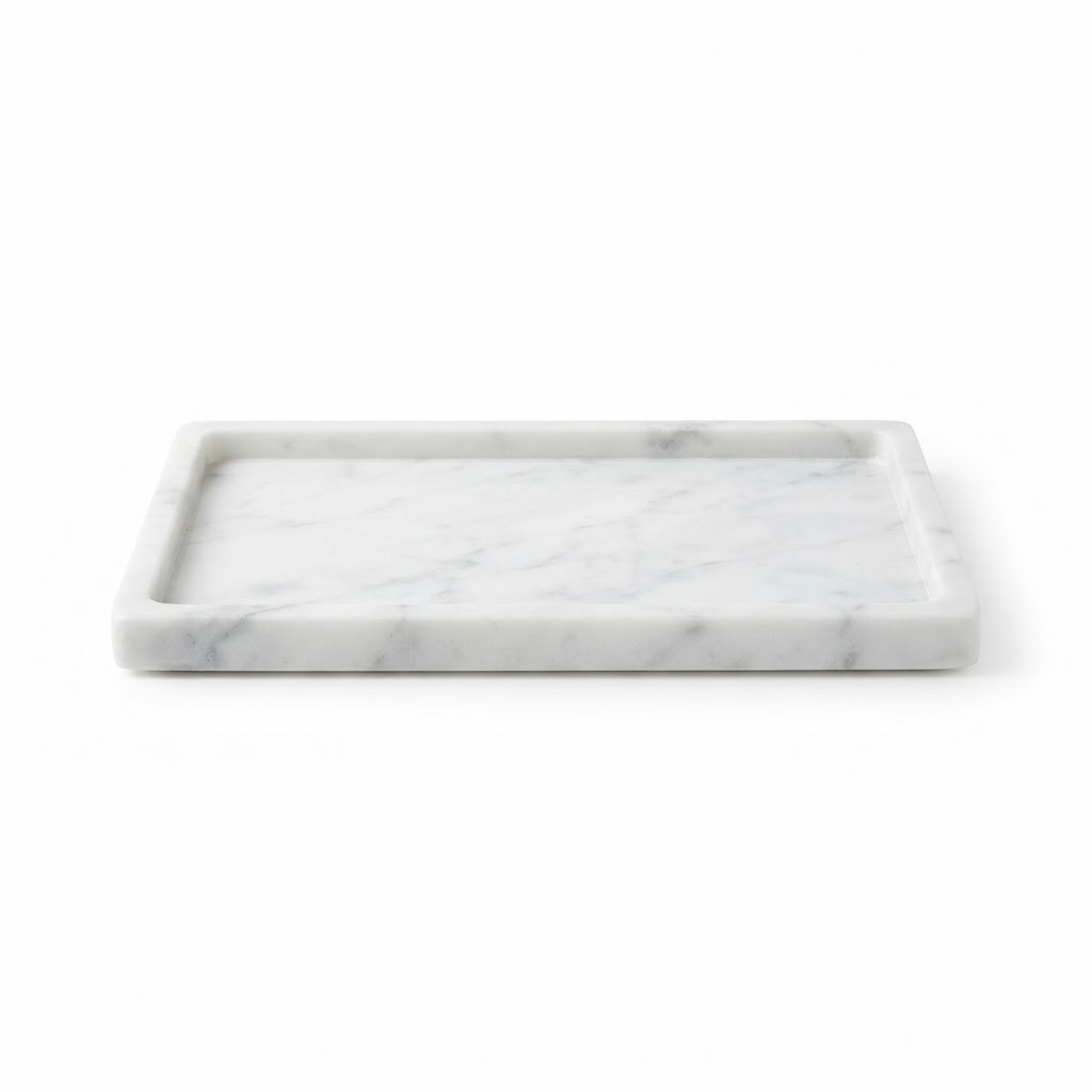 White Marble Vanity Tray