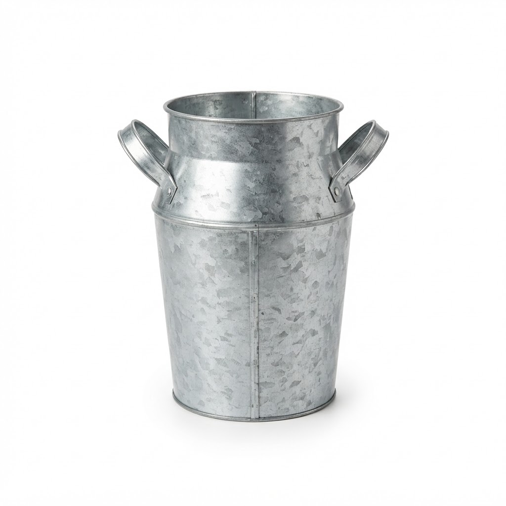 Galvanized Steel Flower Vase