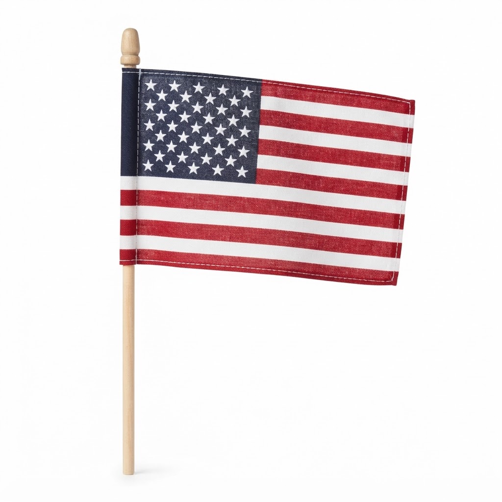 Miniature Handheld American Flag Decor
