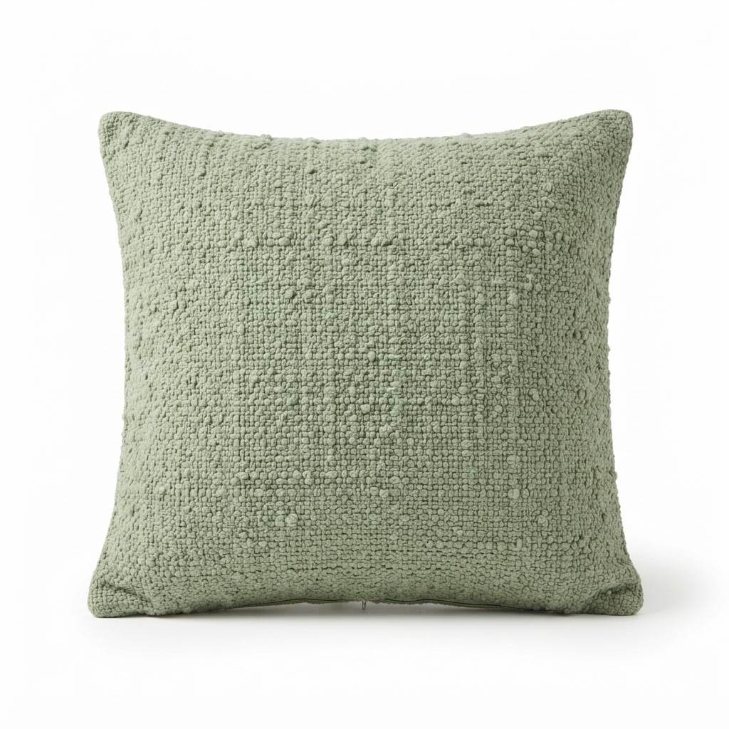 Sage Textured Throw Pillow