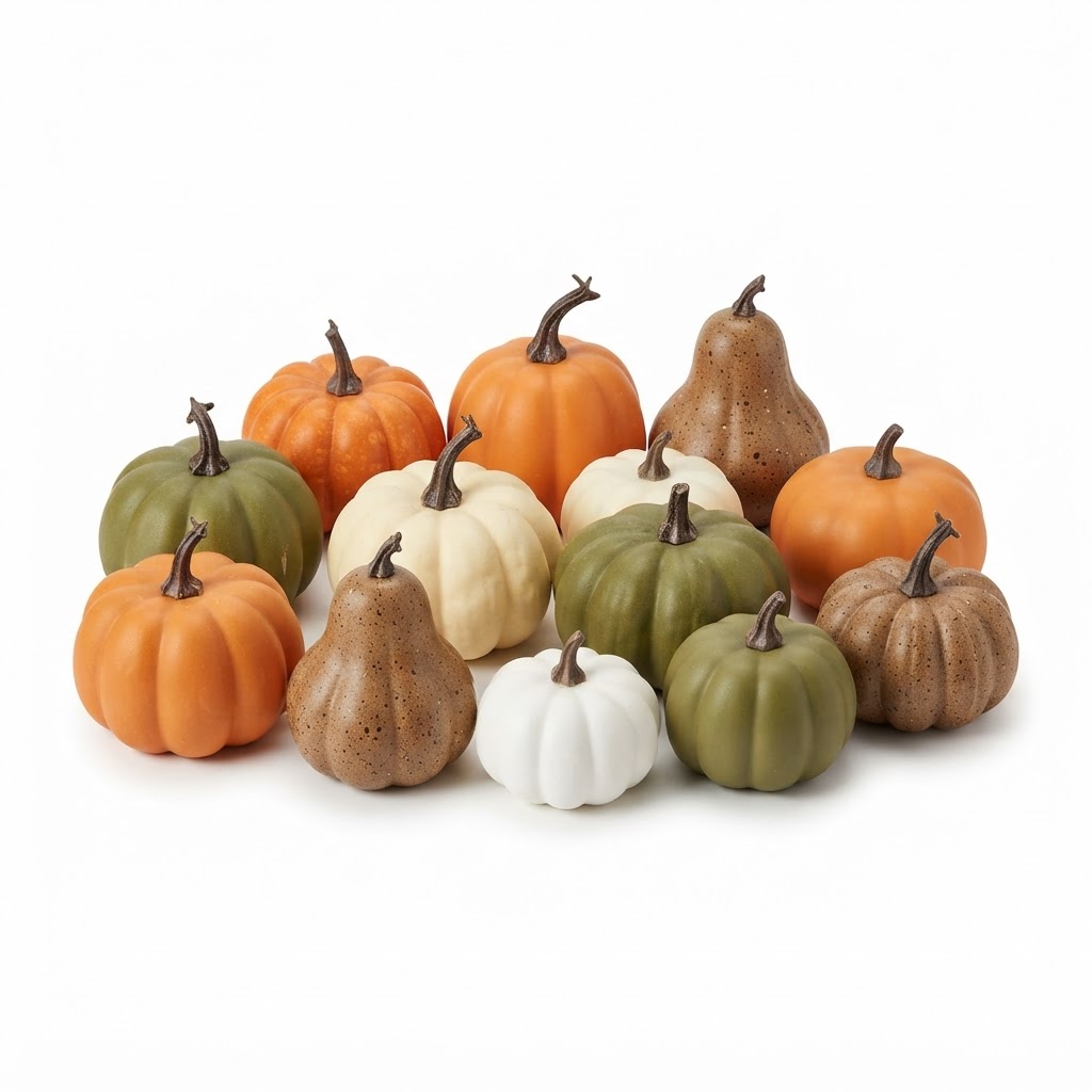 Assorted Foam Pumpkin Set