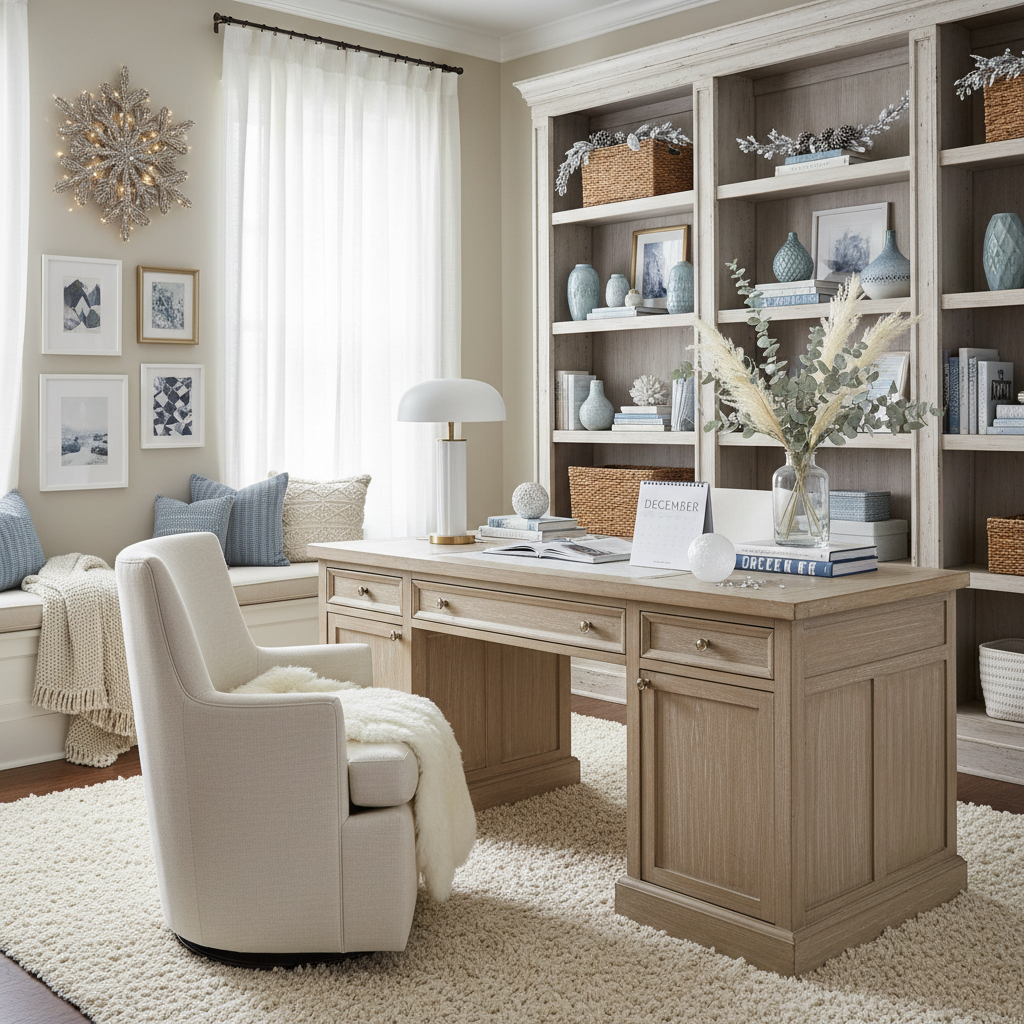 Boho Winter Home Office