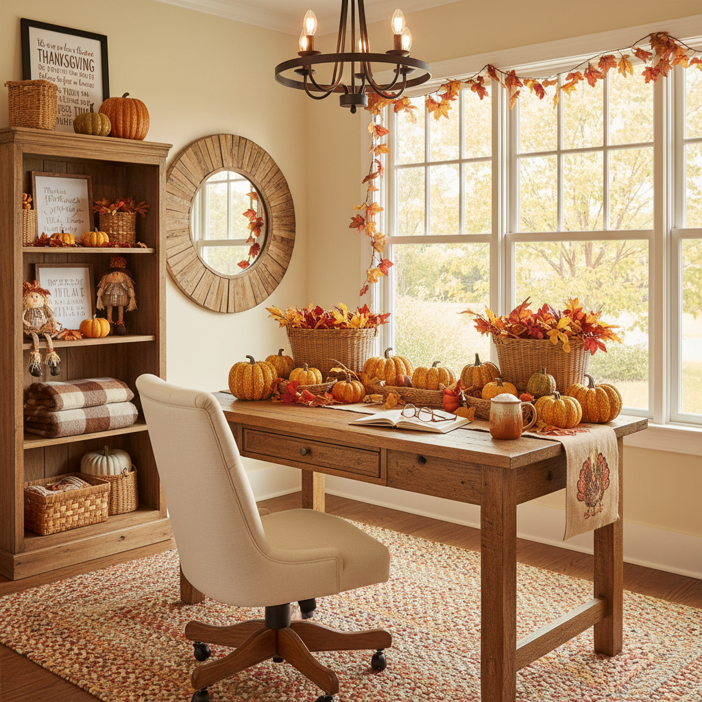 Country Thanksgiving Home Office