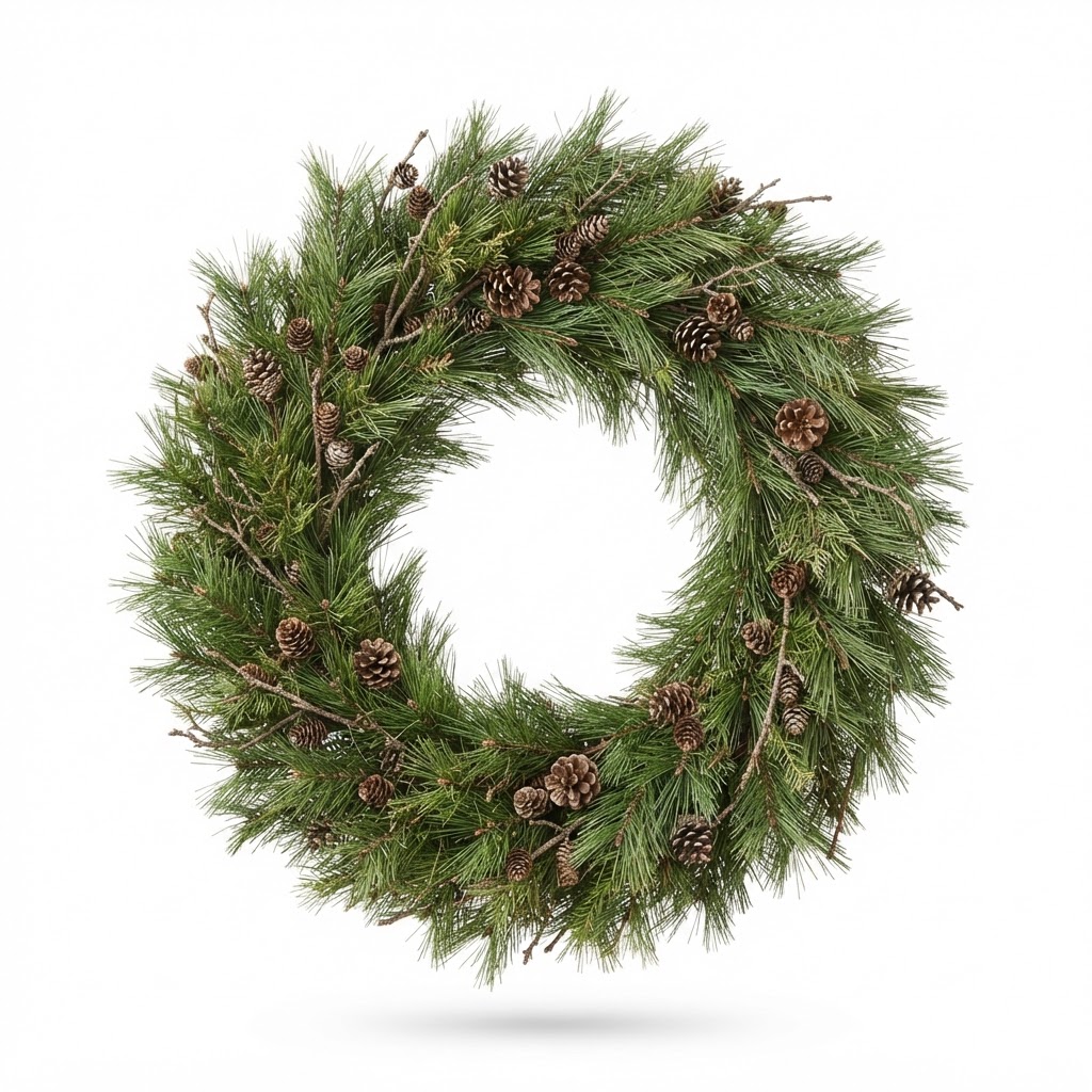 Pine Needle Christmas Wreath