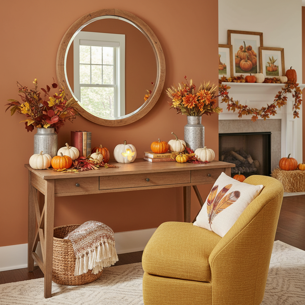 Modern Cottage Thanksgiving Home Office