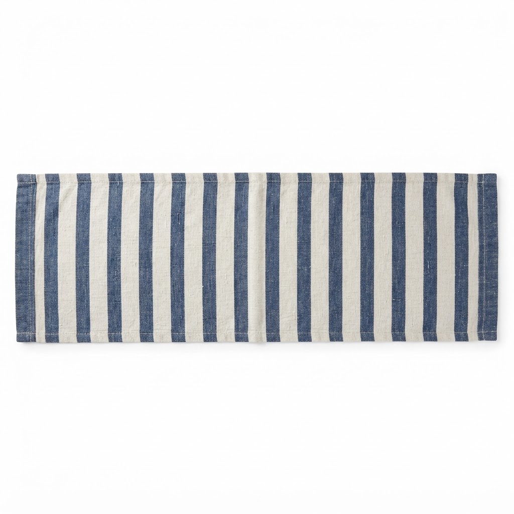 Striped Linen Table Runner