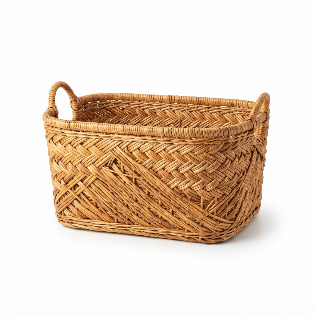 Handwoven Wicker Storage Basket
