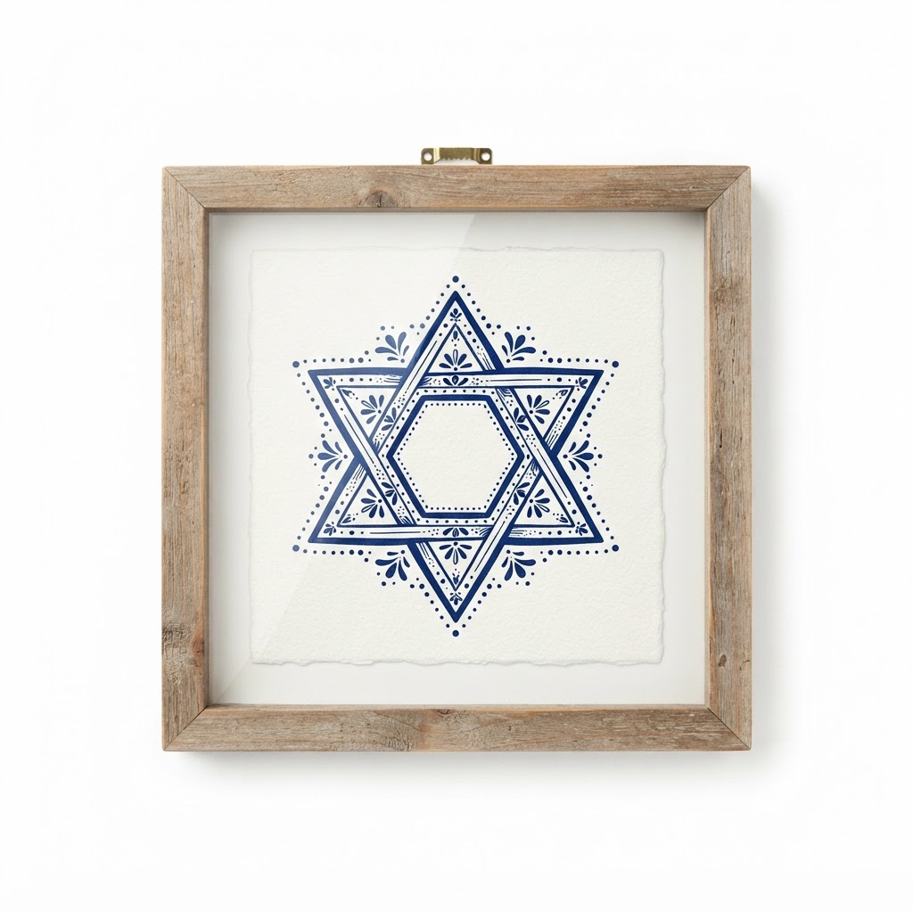 Framed Blue Star Art Prints