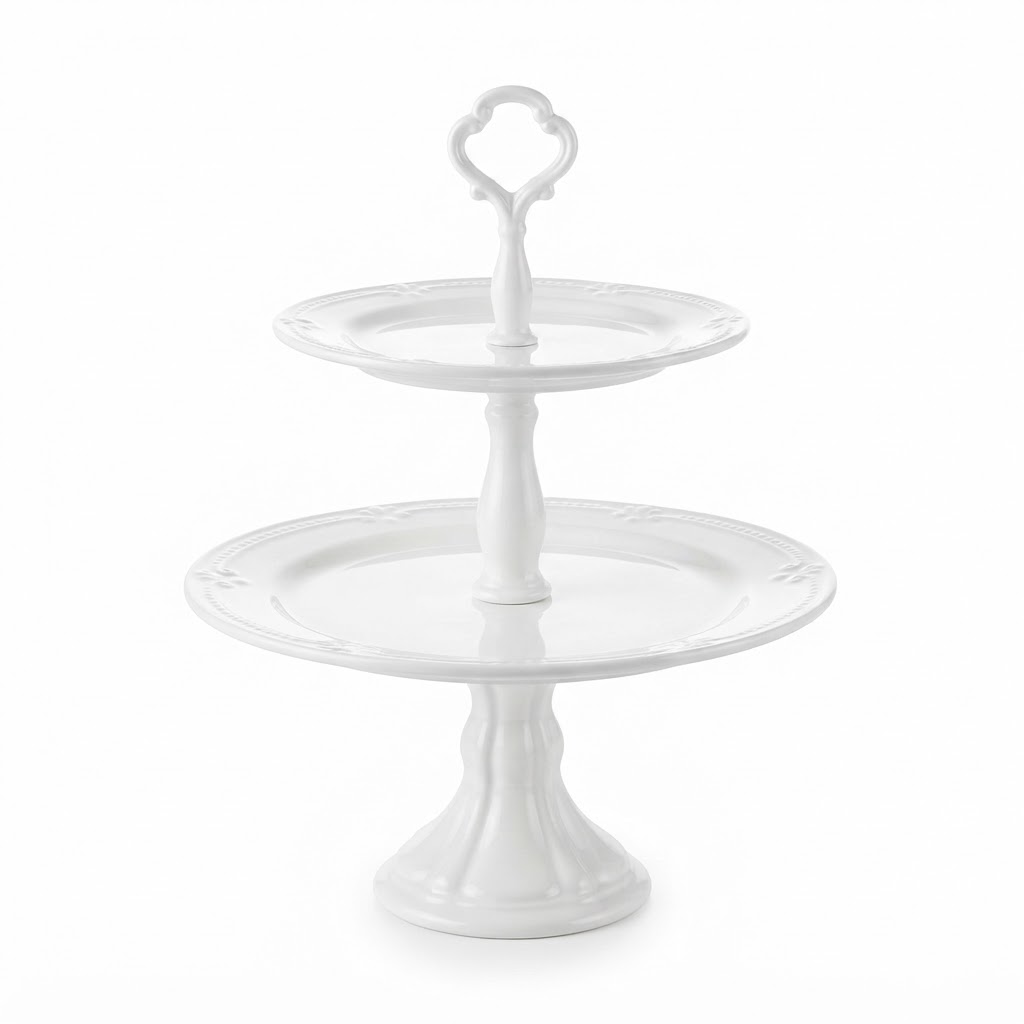 White Tiered Dessert Stand