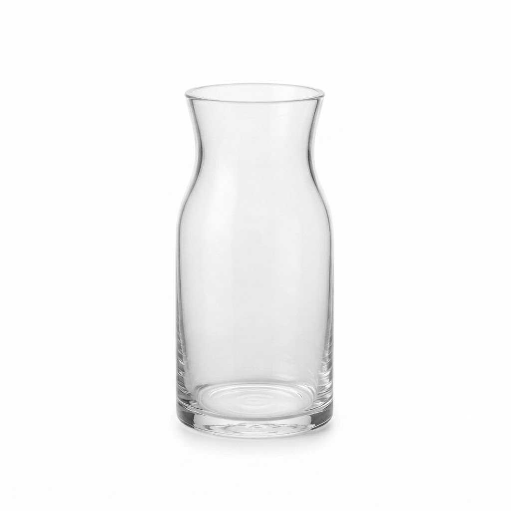 Clear Glass Flower Vase
