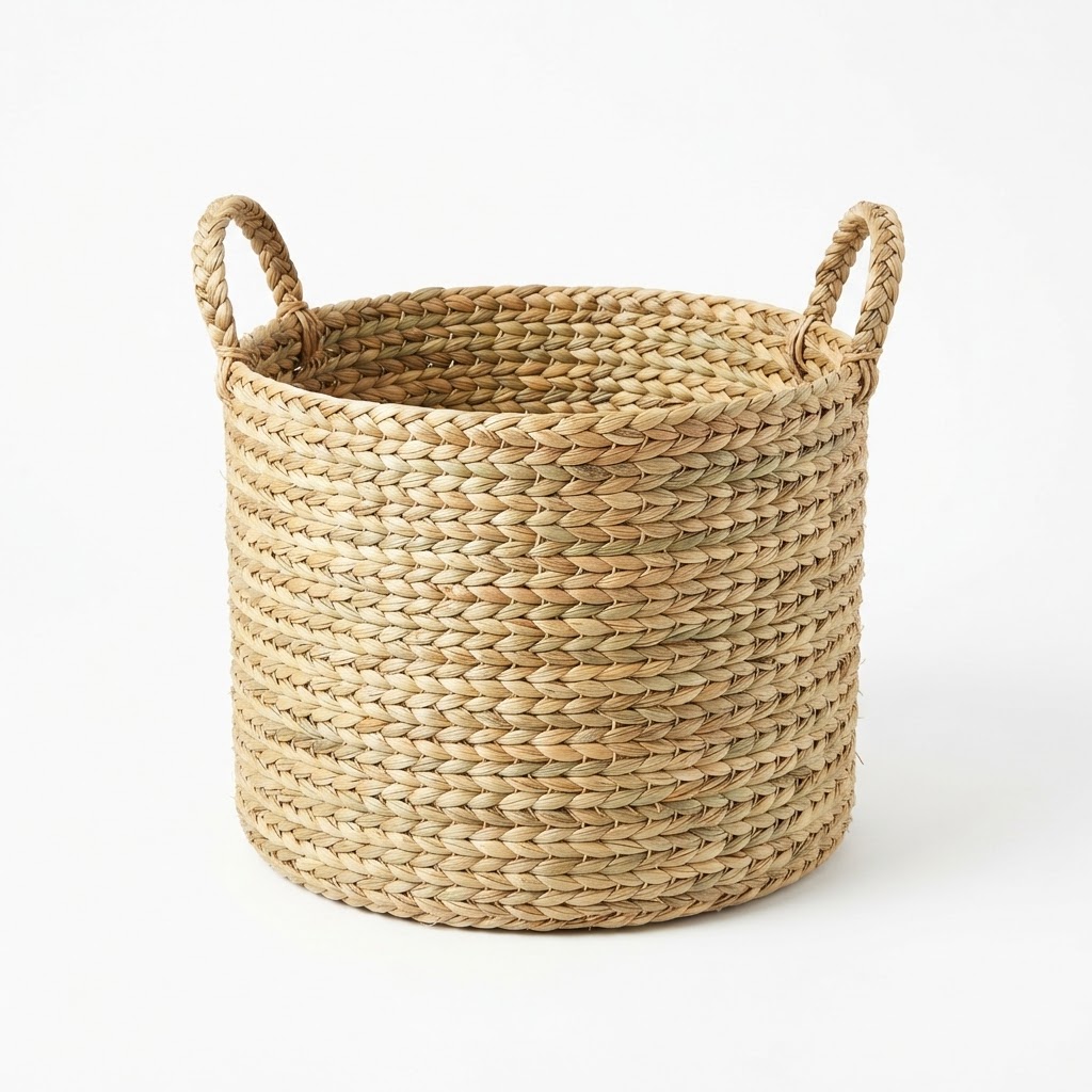 Natural Woven Seagrass Storage Baskets