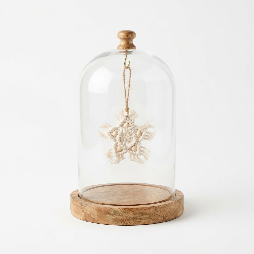 Glass Cloche Ornament Display