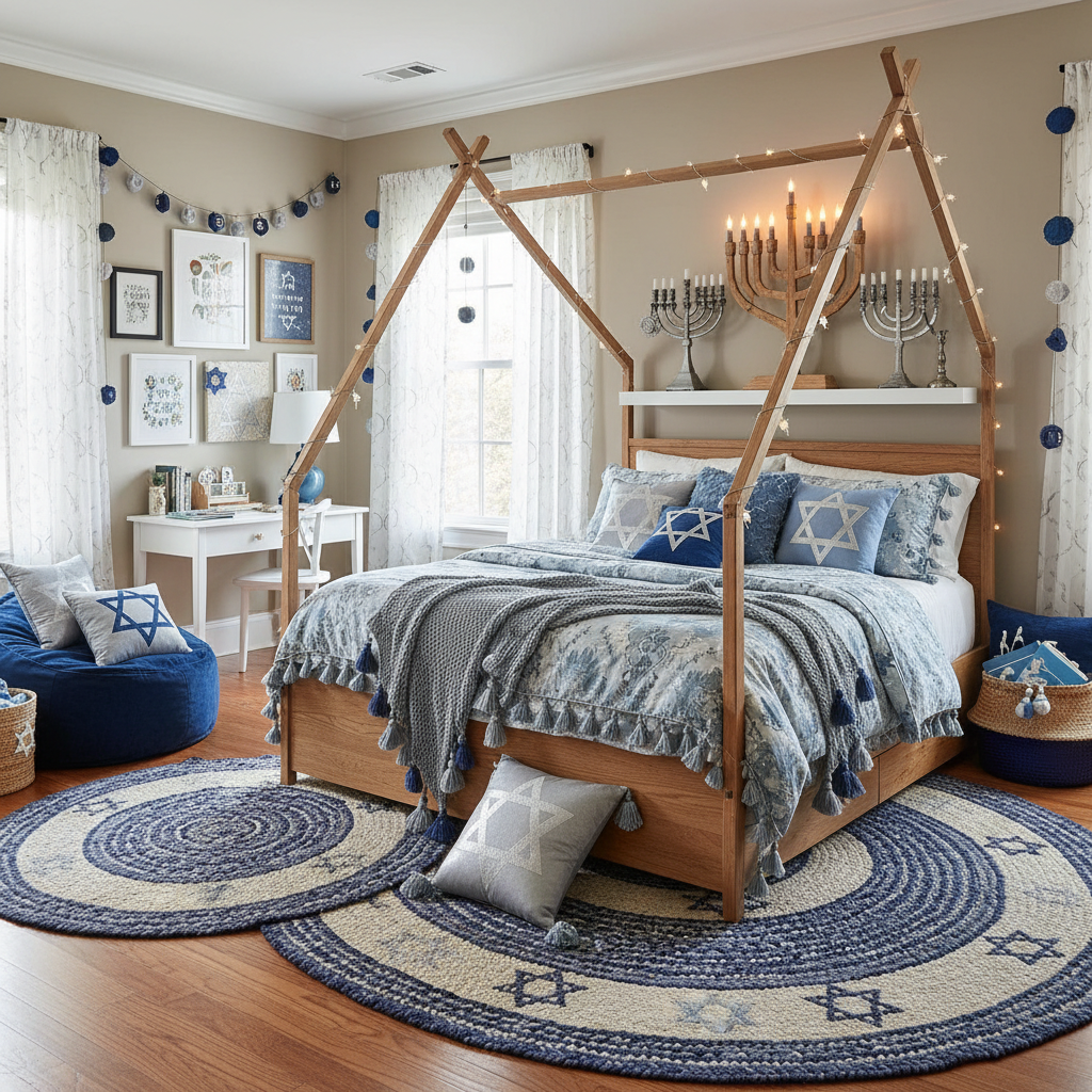 Boho Hanukkah Child Bedroom (Boy)