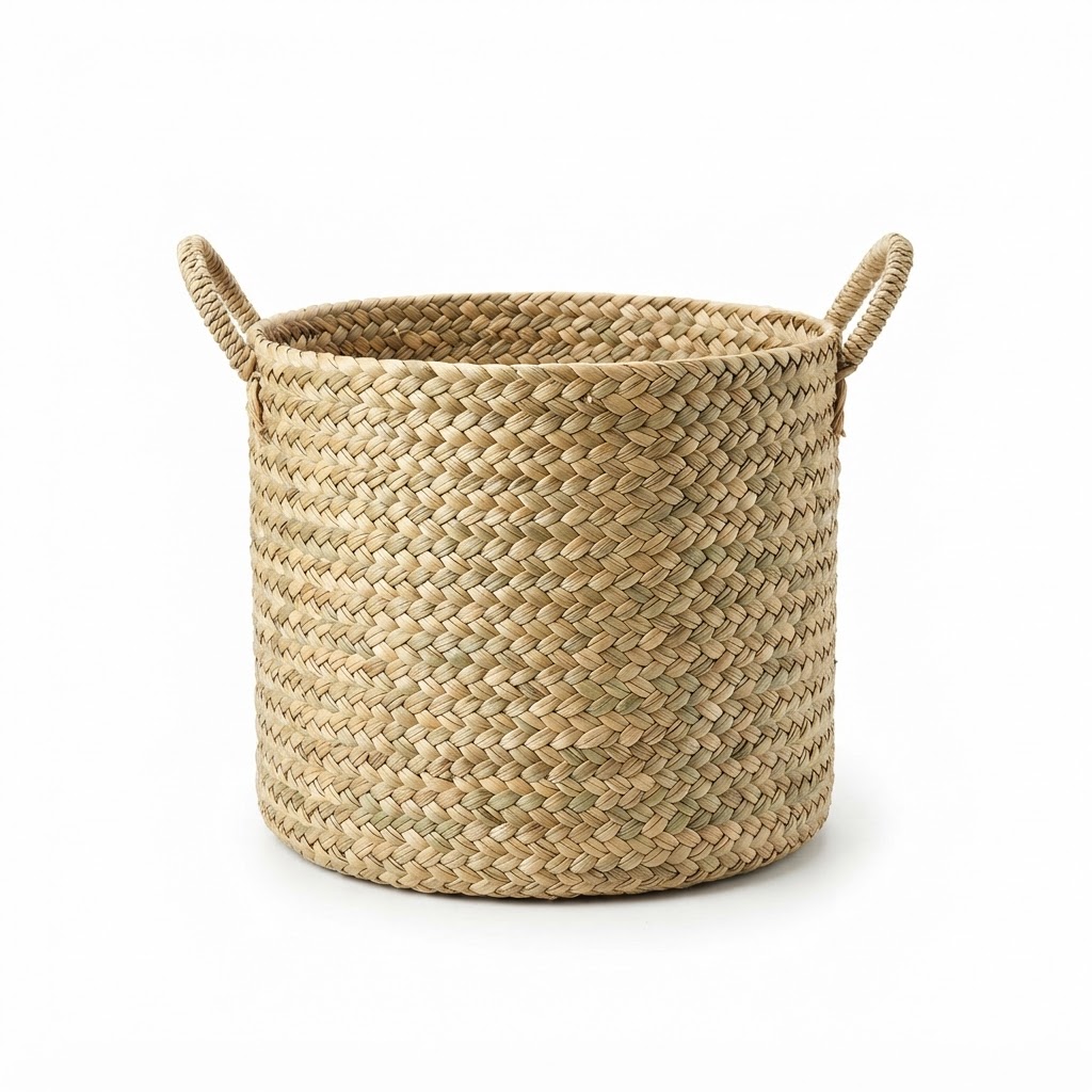 Woven Seagrass Storage Basket