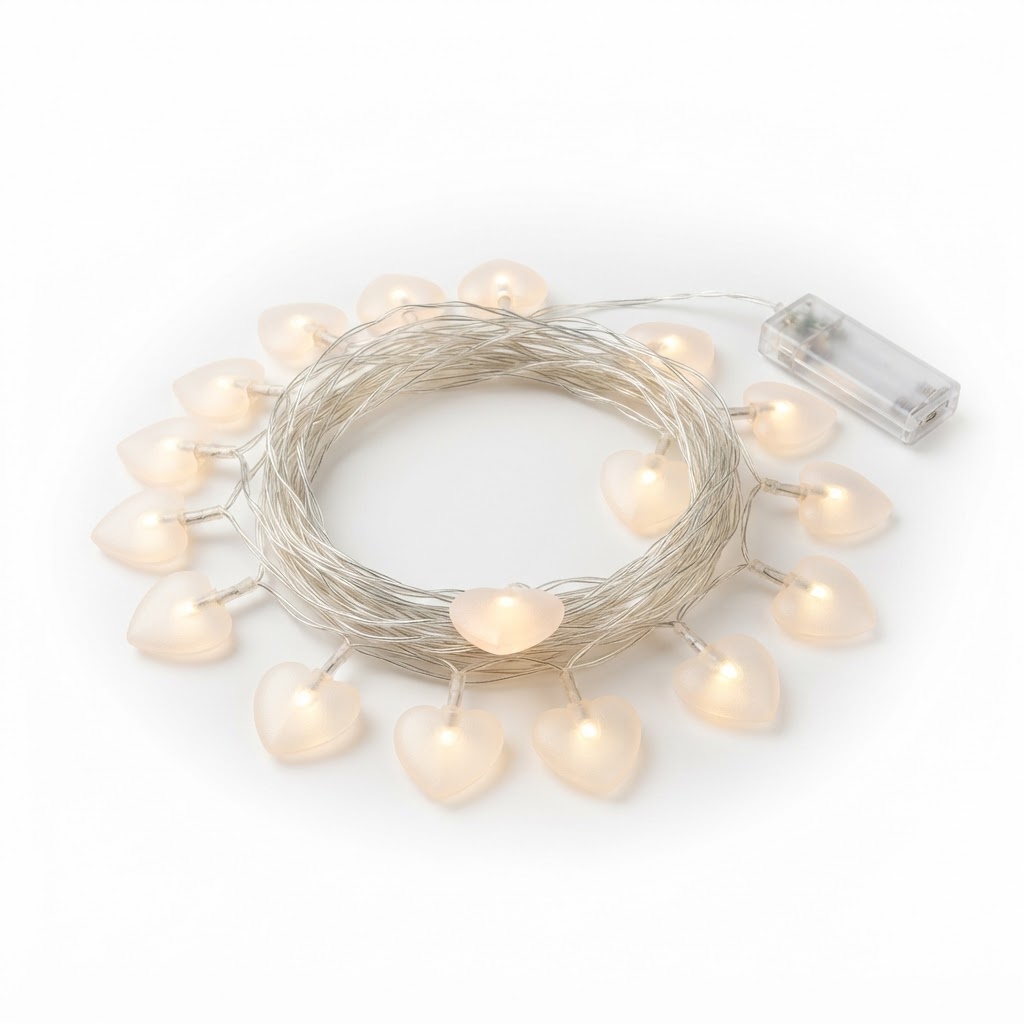 Heart-Shaped String Lights