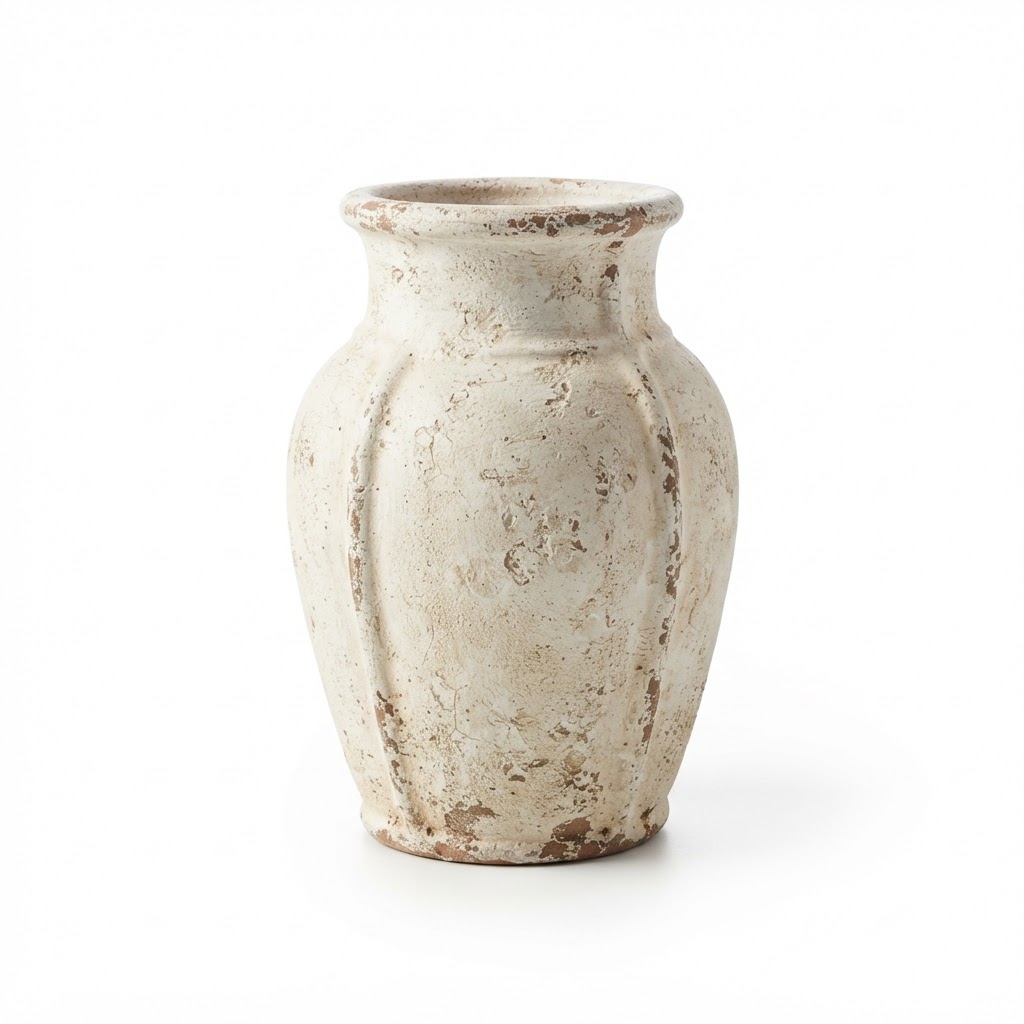 Distressed Ceramic Vase