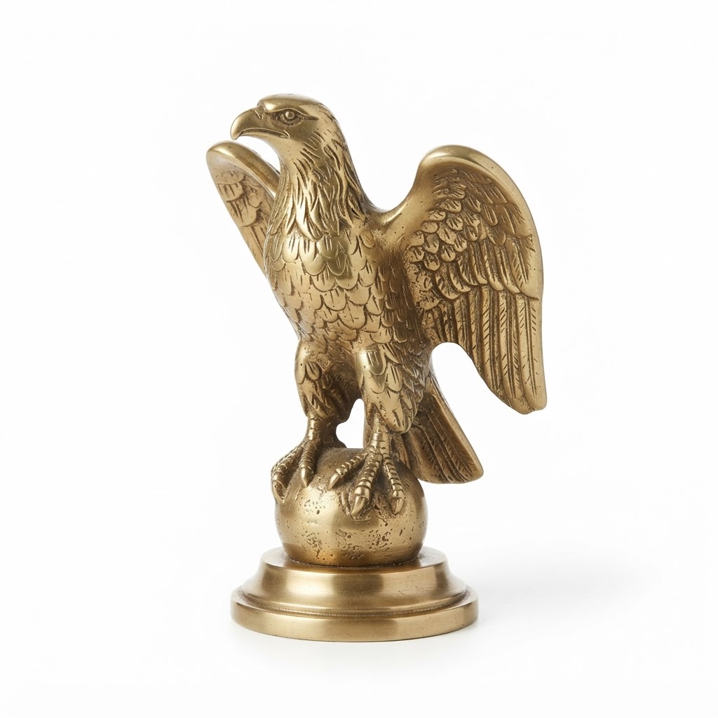 Brass Eagle Statue